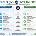 Intravenous or Intramuscular