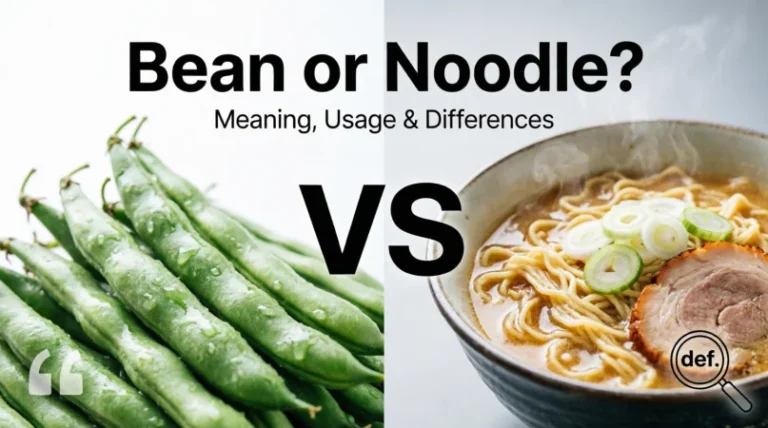 Bean or Noodle