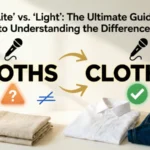 Cloths or Clothes