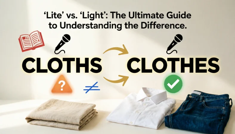 Cloths or Clothes
