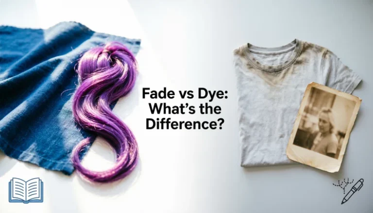 Fade or Dye: Difference, Meaning, Usage & Examples