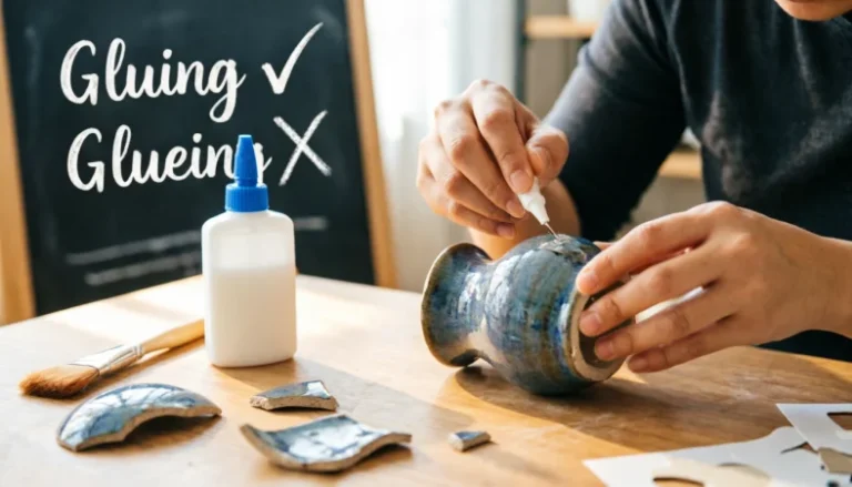 Gluing or Glueing