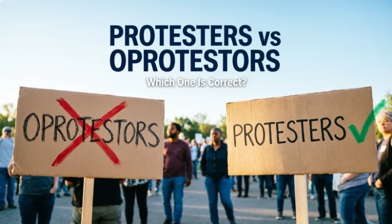 Oprotestors Or Protesters