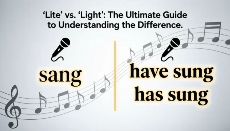 Sang or Sung