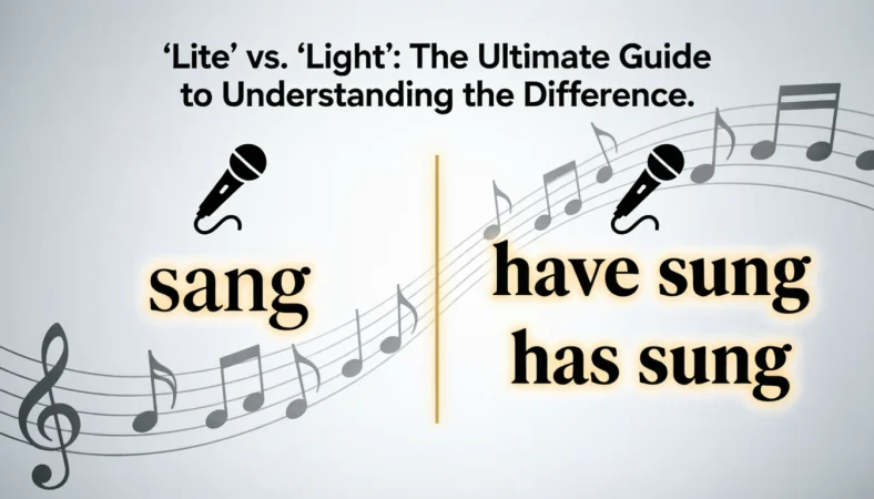 Sang or Sung