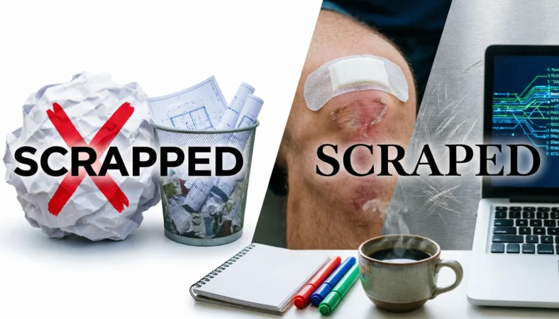 Scrapped or Scraped