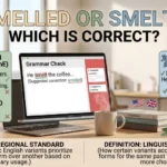 Smelled or Smelt